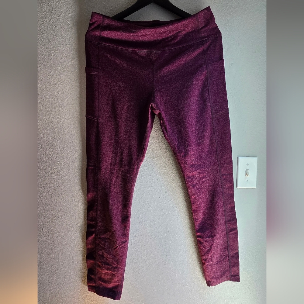 Fleece Lined Leggings - Avia - L